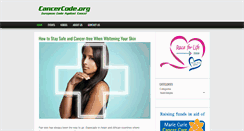 Desktop Screenshot of cancercode.org