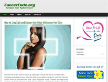Tablet Screenshot of cancercode.org